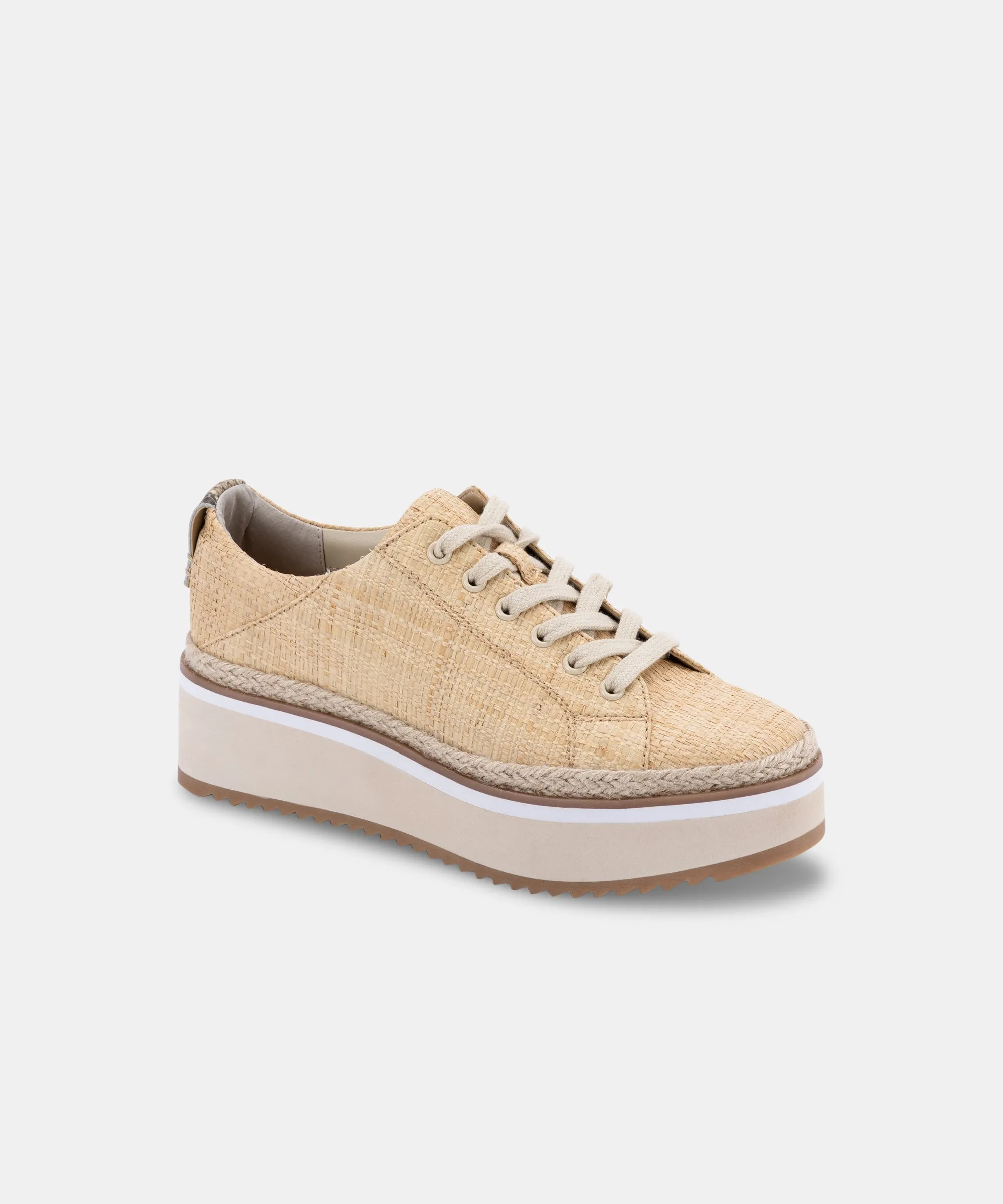 TINLEY SNEAKERS LT NATURAL RAFFIA - re:vita