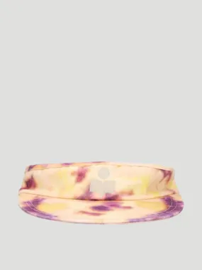 Tyry Yellow Tie Dye Adjustable Cap Visor