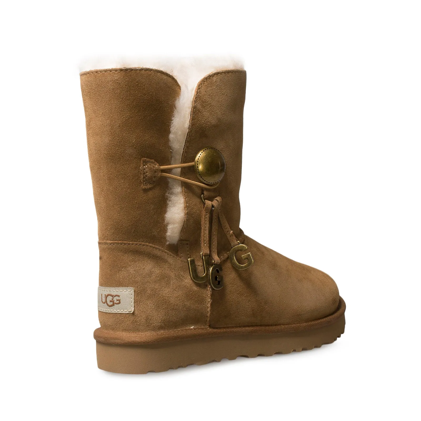 UGG Bailey Button UGG Charm Chestnut Boots - Women's