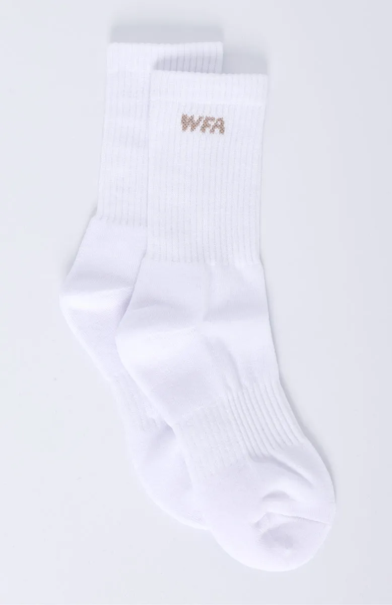 WFA Socks White/Taupe