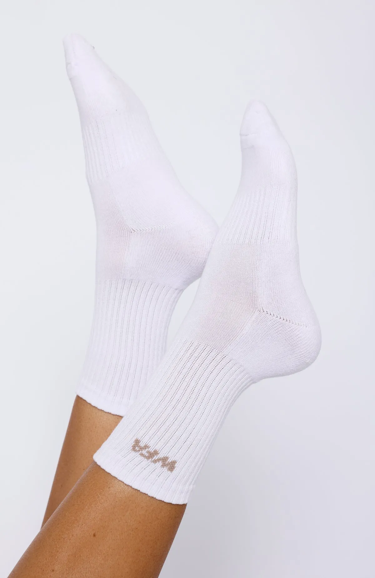 WFA Socks White/Taupe