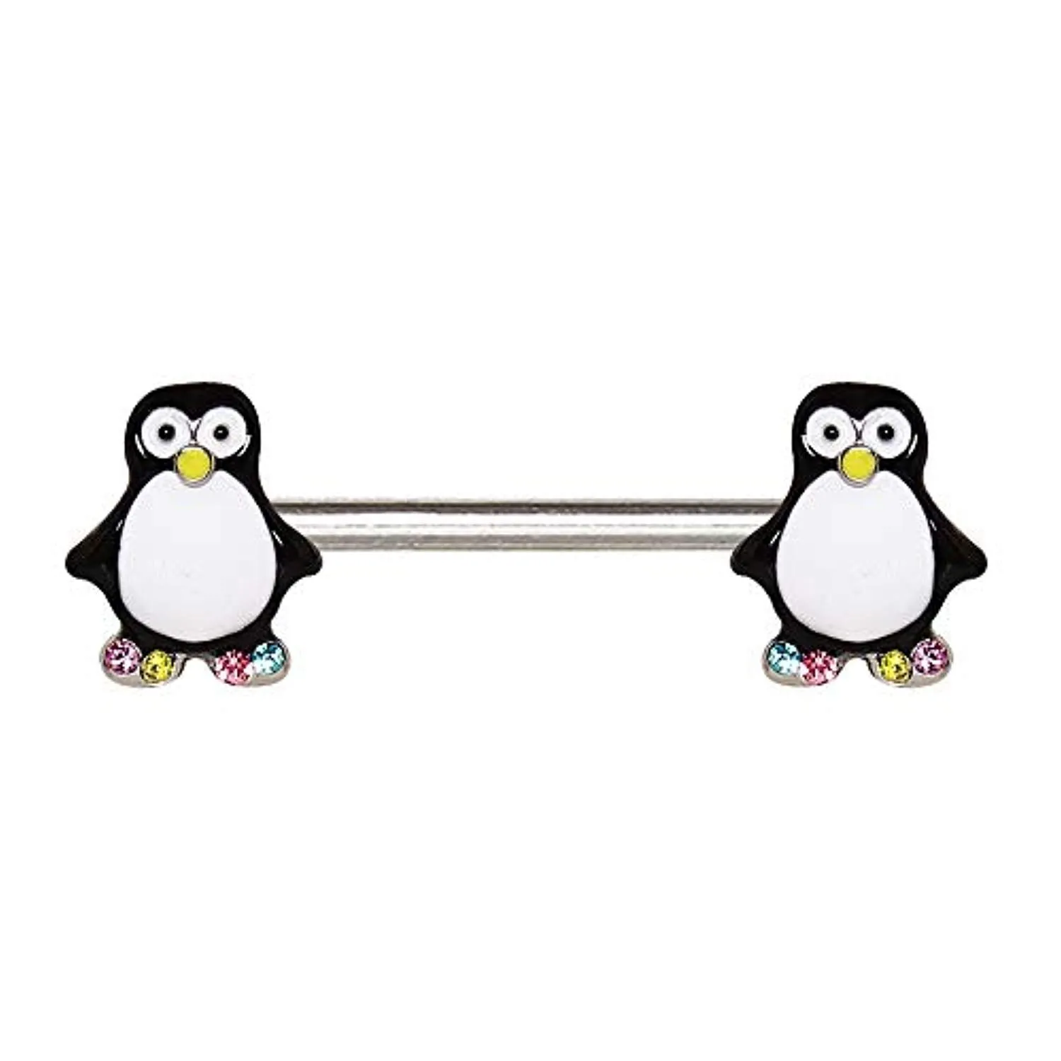 WildKlass 316L Stainless Steel Adorable Penguin Nipple Bar