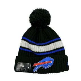 Youth New Era Buffalo Bills Black, White, & Royal Knit Hat